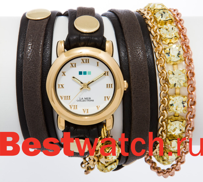 Часы La Mer С цепочками и подвесками LMMULTI5002YEL